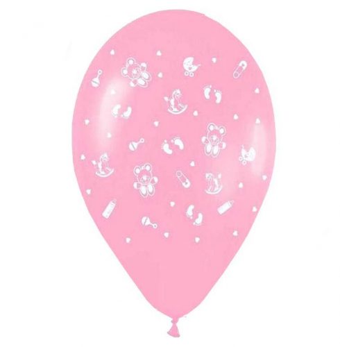 12 Μπαλόνι με αρκουδάκια ροζ