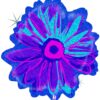 Μπαλόνι Μπλε Λουλούδι Που Ιριδίζει