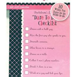 Παιχνίδι 'Dare to do it Checklist' για Bachelor party