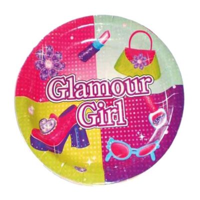 Πιάτα πάρτυ μικρά glamour girl (8 τεμ)