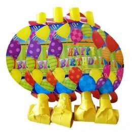 Blowouts Happy Bday με μπαλόνια (8 τεμ)