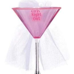 Ποτήρι Martini με τούλι "Girls Night Out"