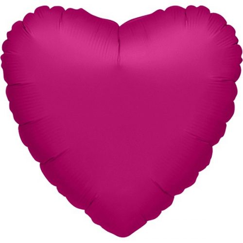 Μπαλόνι καρδια Φούξια περλέ 32"