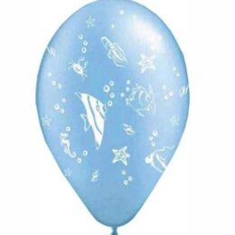 12" Μπαλόνι Βυθός γαλάζιο