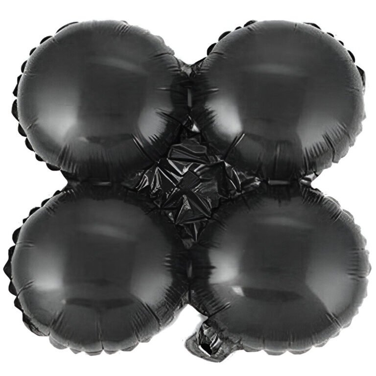 Μαύρο Foil Μπαλόνι 4πλο για γιρλάντα 40 cm
