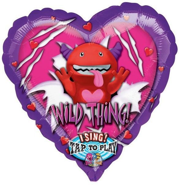 Μπαλόνι Καρδιά 'Wild Thing' που τραγουδάει 74 εκ