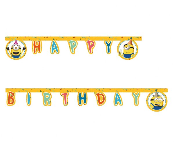 Γιρλάντα Happy Birthday Minions