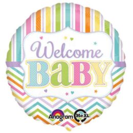 Μπαλόνι γέννησης πολύχρωμο “Welcome Baby”