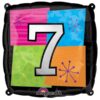 Μπαλόνι τετράγωνο νο 7 για γενέθλια