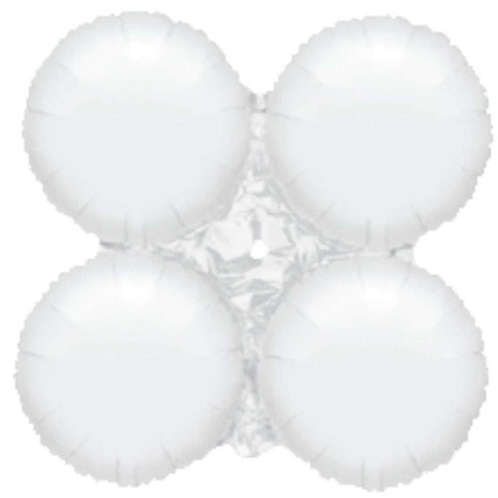 Μπαλόνι Λευκό 4πλο για γιρλάντα 40 εκ