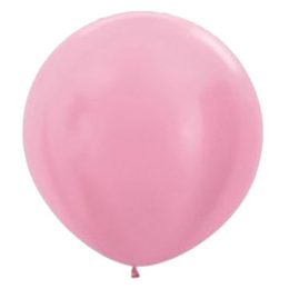90cm - 36'' Ροζ περλέ μεγάλο μπαλόνι