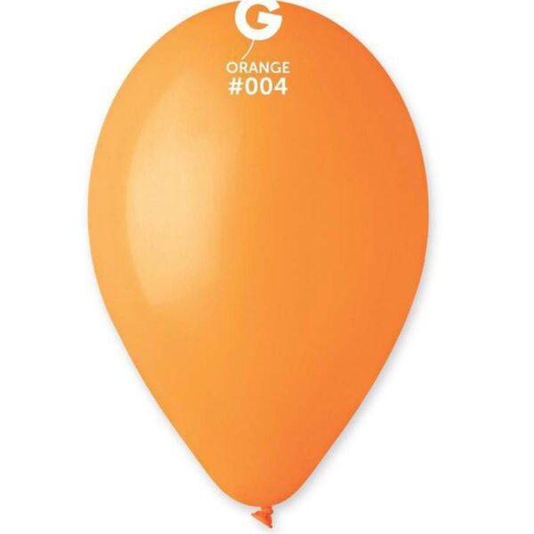 12″πορτοκαλί λάτεξ μπαλόνι