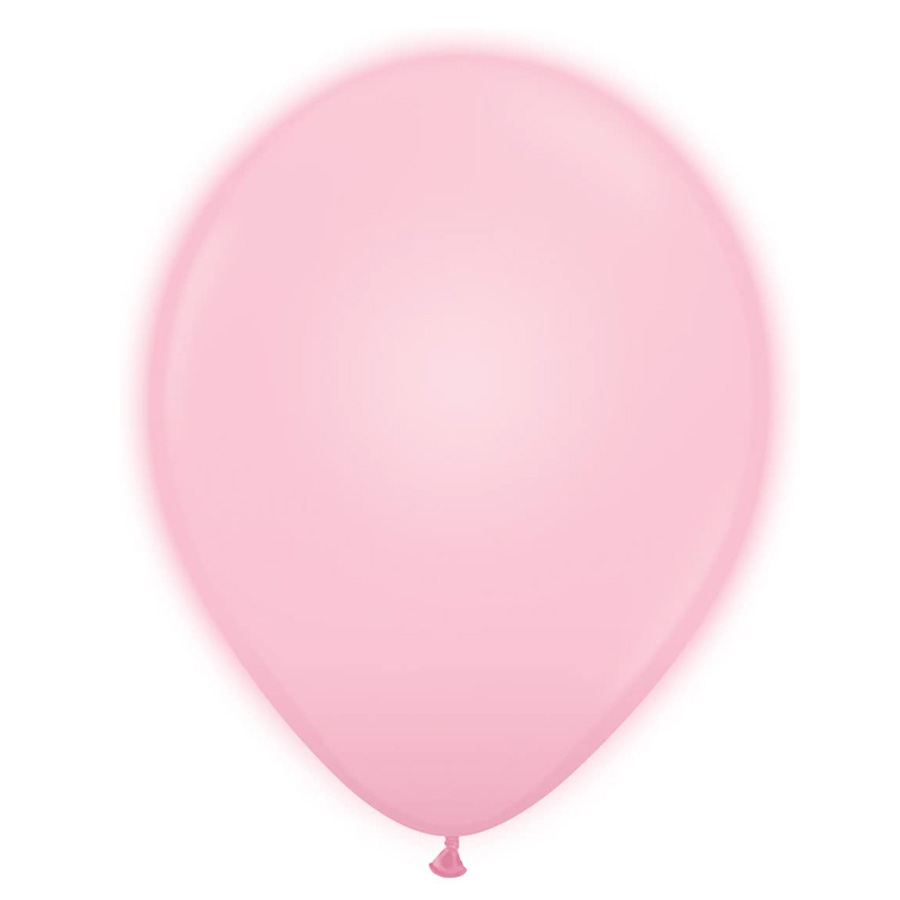 12" Ροζ Μπαλόνι με φωτάκι LED