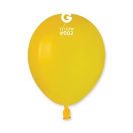 5" Κίτρινο λάτεξ μπαλόνι