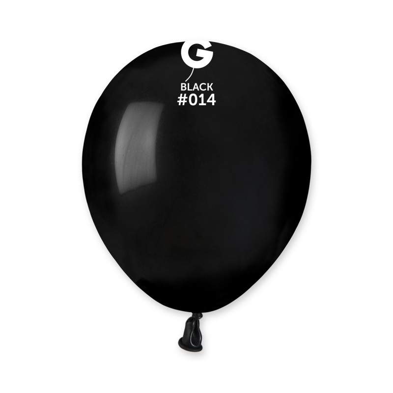 5" Μαύρο λάτεξ μπαλόνι