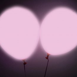 Ροζ Μπαλόνι με φωτάκι LED (2 τεμ) φωτεινά μπαλόνια