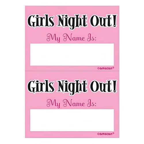 Αυτοκόλλητα Girls Night out 'My name is' (16 τεμ)