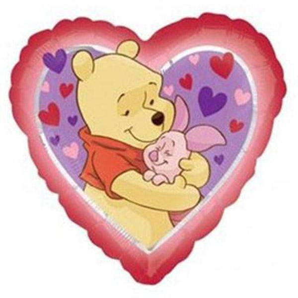Μπαλόνι Winnie & γουρουνάκι Καρδιά 45 εκ