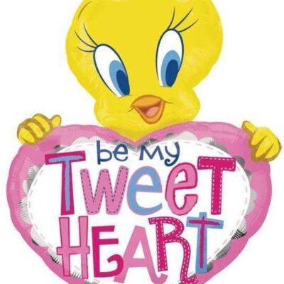 Μπαλόνι Tweety ροζ καρδιά "Be my TweetHeart" 110 εκ.