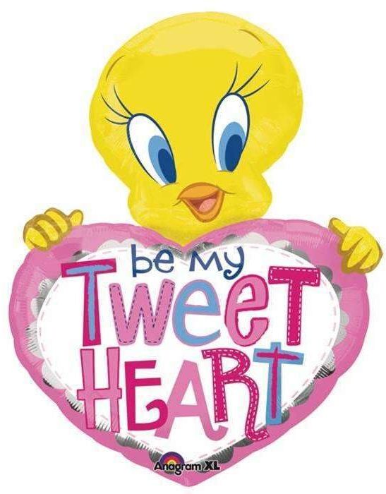 Μπαλόνι Tweety ροζ καρδιά "Be my TweetHeart" 110 εκ.