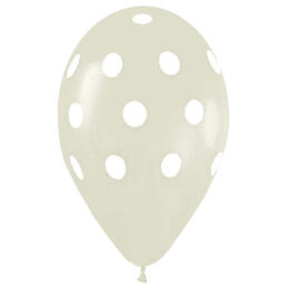 12" Μπαλόνι τυπωμένο διάφανο πουά