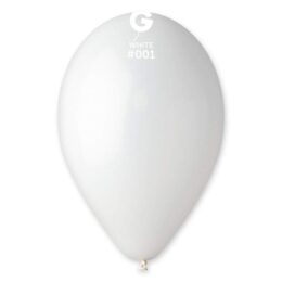 9" Άσπρο λάτεξ μπαλόνι