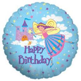 Μπαλόνι για γενέθλια Πριγκίπισσα με κάστρο 'Happy Birthday'
