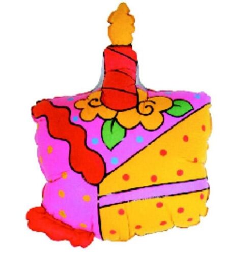 Μπαλόνι για γενέθλια Τούρτα με κεράκι 'Happy Birthday'