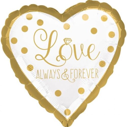 Μπαλόνι Καρδιά Love always & forever 45 εκ