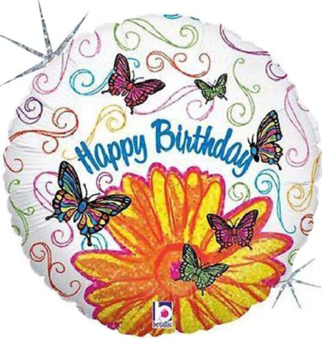 Μπαλόνι για γενέθλια Πεταλούδες 90 εκ