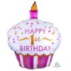 Μπαλόνι Cup Cake 1st Birthday κοριτσάκι 91 εκ