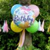 18" Μπαλόνι Happy Birthday πεταλούδες