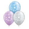 12" Μπαλόνι με Χιονονιφάδες (3 χρώματα)