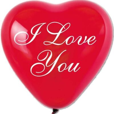 16" Μπαλόνι τυπωμένο Καρδιά ρομαντική I love you