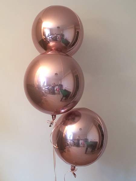 Μπαλόνι τρισδιάστατο Ροζ-Χρυσό ORBZ