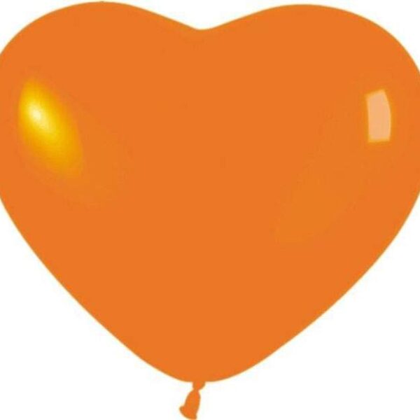 12" Μπαλόνι καρδιά πορτοκαλί