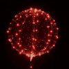 18" Διάφανο μπαλόνι φωτιζόμενο κόκκινο LED