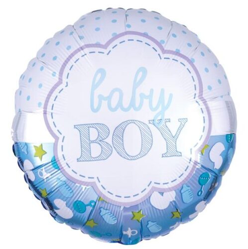 Μπαλόνι γέννησης Baby Boy μπλε