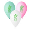12" Μπαλόνι τυπωμένο πράσινος κάκτος