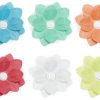 Φαναράκια λουλούδια που επιπλέουν σε διάφορα χρώματα (6 τεμ)