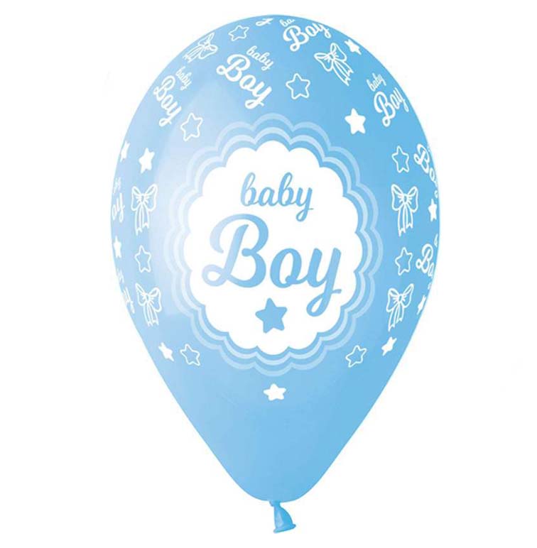 13" Μπαλόνι Baby Boy αστεράκια