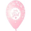 13" Μπαλόνι Baby Girl καρδούλες