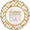 Μπαλόνι γενεθλίων Happy Birthday παστέλ χρώματα