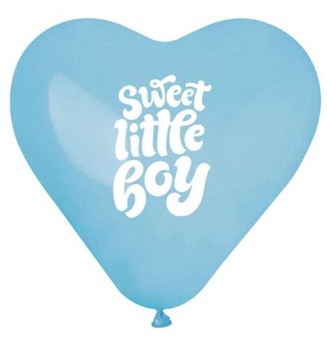 12" Μπαλόνι Καρδιά Sweet Little Boy