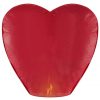 Χάρτινο Ιπτάμενο Φαναράκι σε σχήμα καρδιάς κόκκινο