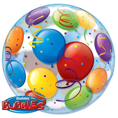 Μπαλόνι bubble πολύχρωμα Mπαλόνια