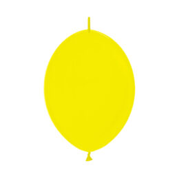 6″ Κίτρινο μπαλόνι Link-O-Loons με ουρίτσα