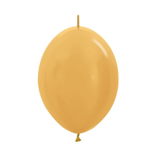 6″ Χρυσό μπαλόνι Link-O-Loons με ουρίτσα