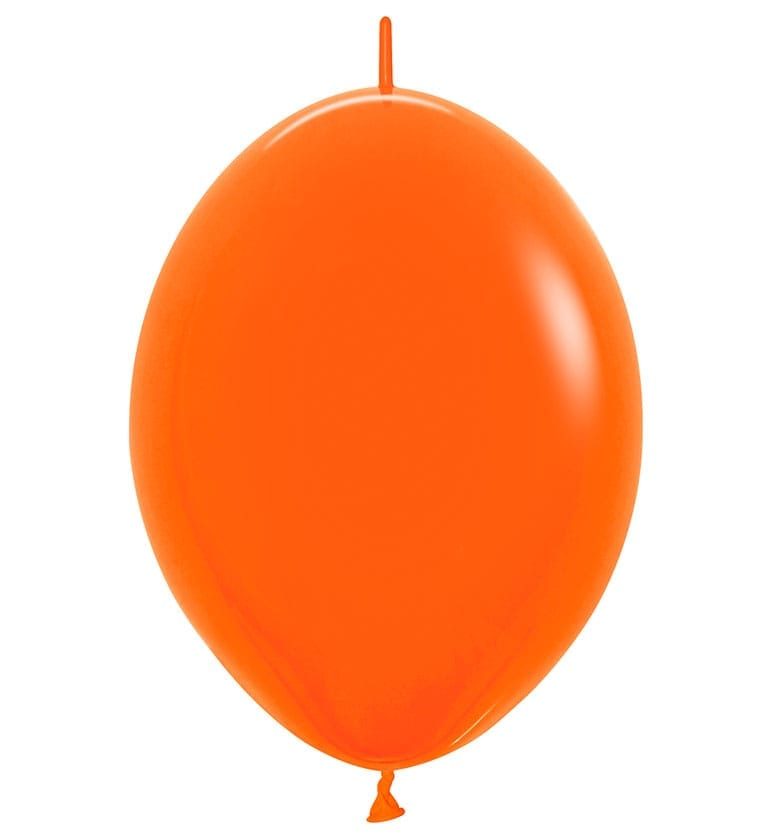 12″ Πορτοκαλί μπαλόνι Link-O-Loons με ουρίτσα