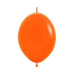6″ Πορτοκαλί μπαλόνι Link-O-Loons με ουρίτσα